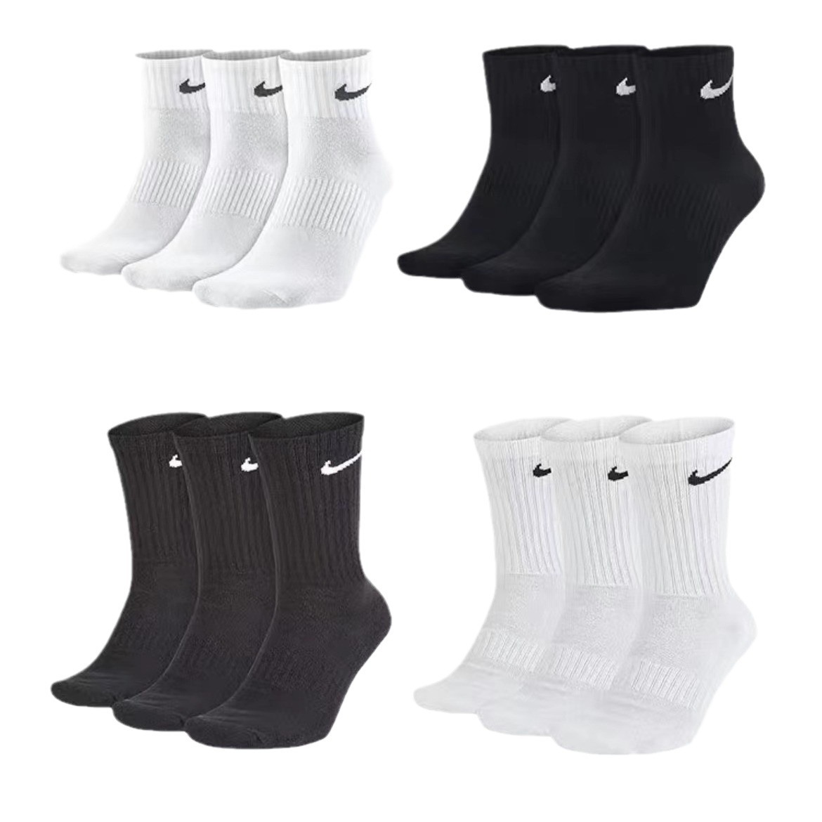 Nk Suwan Nike socks men's and women's long men's mid-calf basketball socks running sports pure cotton all-match socks