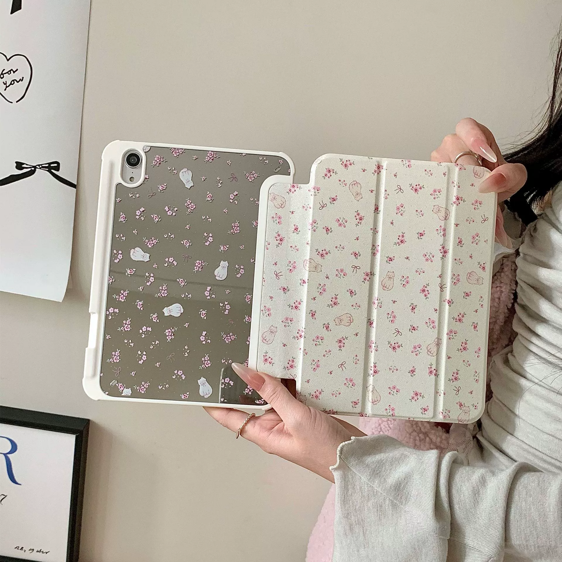 Пластиковый чехол для iPad 13-дюймов в виде цветка девушки-коши, плоская панель, для Pro 2022 air4/5