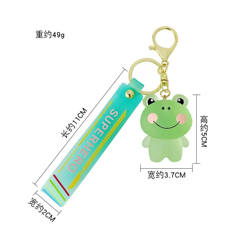 Personalidad creativa cristal Blush animal lindo llavero femenino lindo coche llavero pequeño colgante mochila adornos