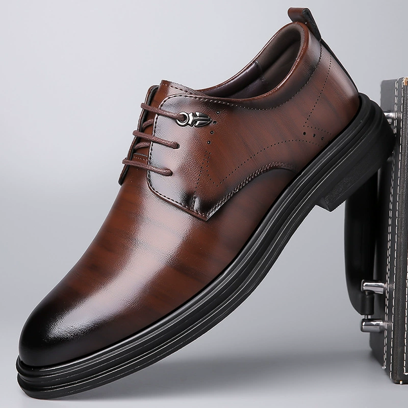 Весенне-осенняя Новая мужская кожаная обувь Baita, Повседневная Деловая обувь, модельные кожаные туфли, мужская деловая кожаная обувь на низком каблуке, свадебная обувь, обувь из воловьей кожи
