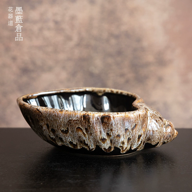 Керамическая глазурь Цветочная композиция раковина Китайский Стиль Цветочная композиция судно Японский стиль цветок Дорога Цзяньшань Цветочная композиция креативное Украшение Рабочего Стола