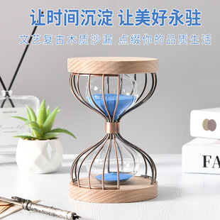 15-Minute Creative Hourglass Ornaments, High-End Quicksand Timer, Glass Crafts, Anti-Fall Gift Decorations