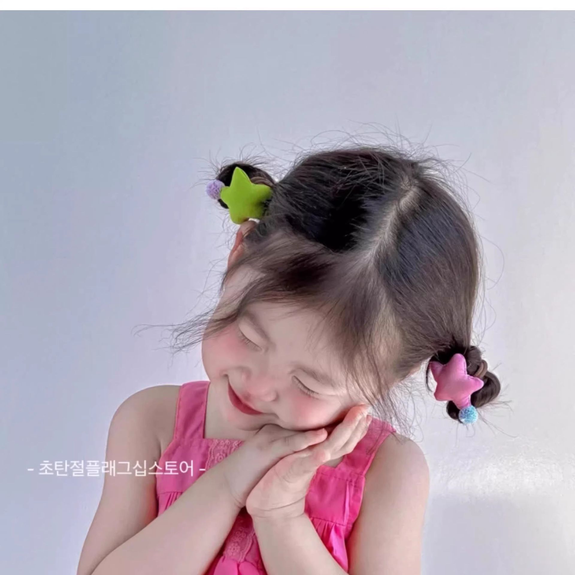 2025 Cute Super Cute Baby Star Hair Band Rubber Band Children's Hair Rope Little Girls Do Not Hurt Hair Girls Headband Headwear
