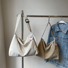 韩系少女慵懒风单肩托特包包大容量百搭通勤大学生森系手提腋下包