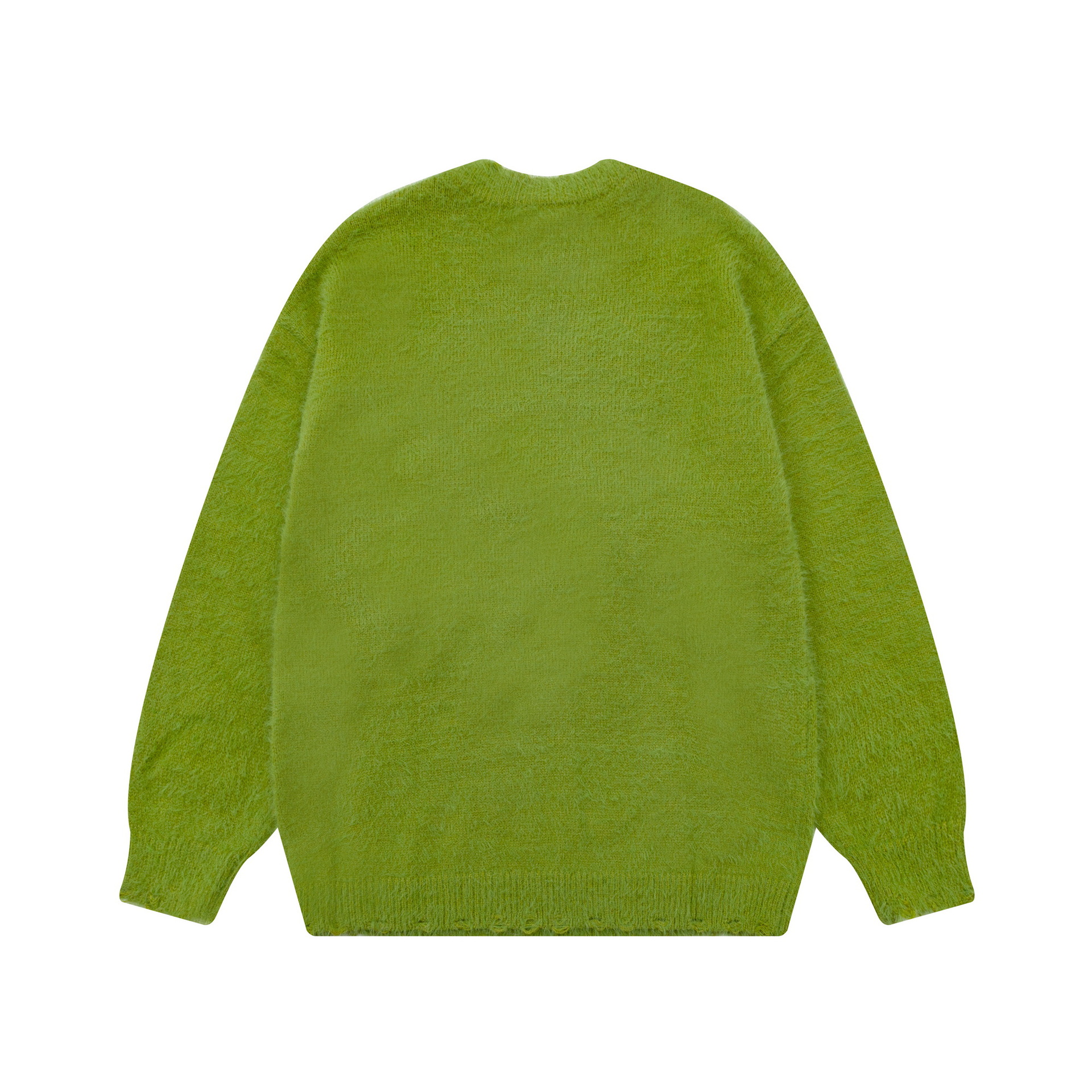 Pull oversize homme en maille avec motif dessin animé_voghion.com