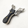 Slingshot stainless steel with laser with flat rubber bands, infra-red laser sight, wholesale