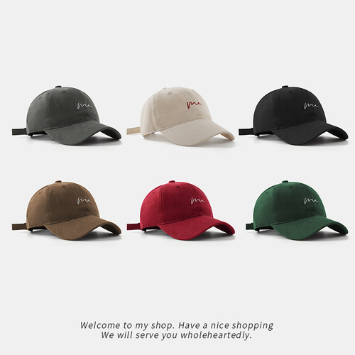 New baseball cap for women, summer model, face-hiding duckbill cap, Korean style, trendy, large head circumference, deep brim, suitable for spring and autumn.