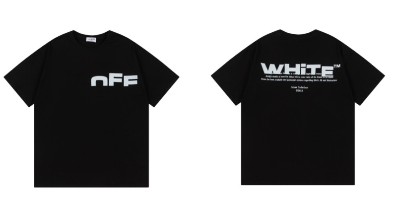 トレンディな漫画落書き油絵矢印半袖男性と女性ルーズカップル OFW 純綿半袖 Tシャツ夏 mk ゼブラ|undefined