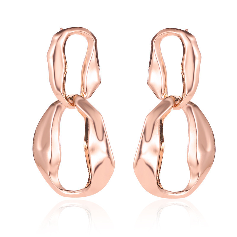 European And American Geometric Exaggeration Simple Personality Metal Earrings display picture 6