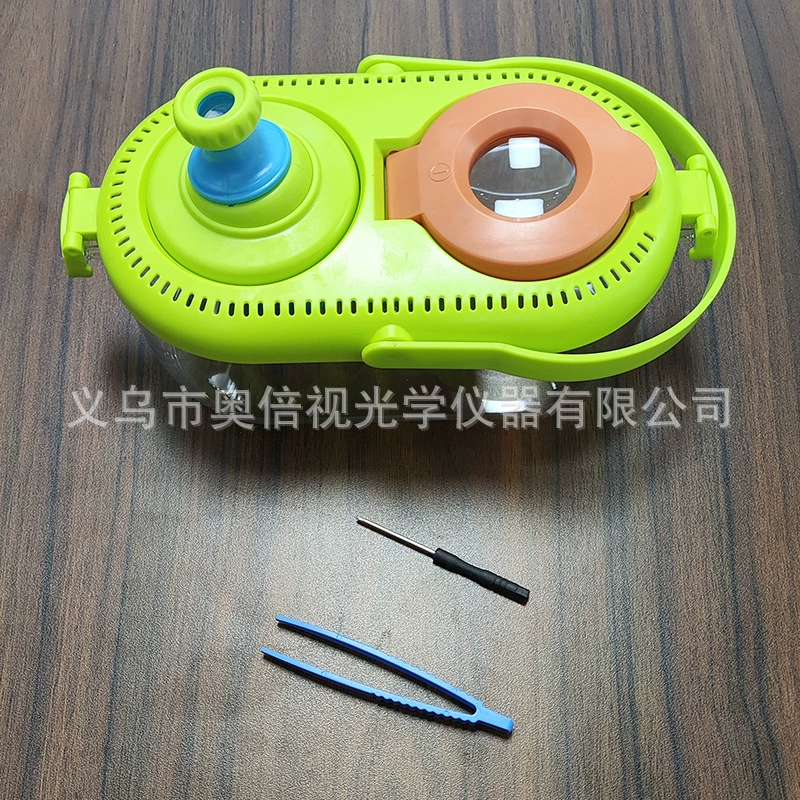 Детская лупа коробка для наблюдения за насекомыми научный эксперимент Многофункциональная камера для наблюдения за разведением ловушки с лампой увеличительное стекло