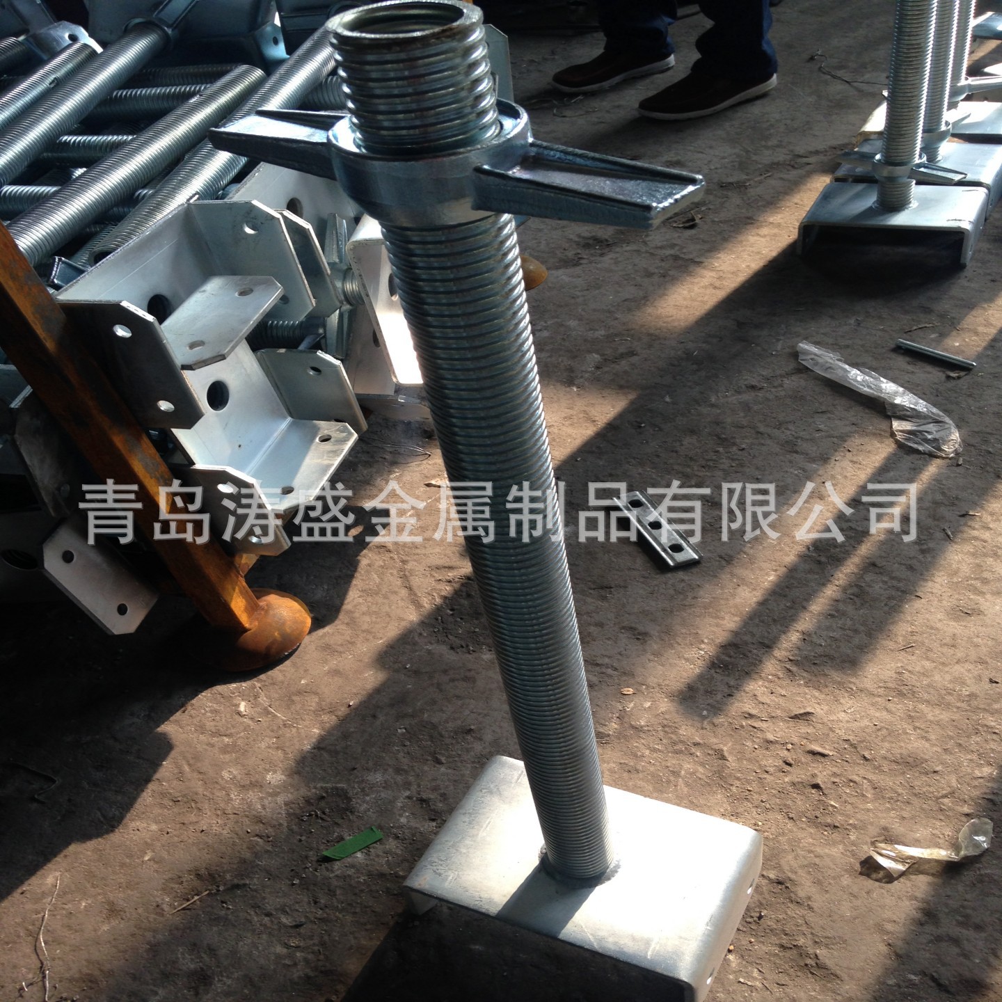 脚手架扣件顶托上托下顶脚手架配件 可调节模板用脚手架顶托