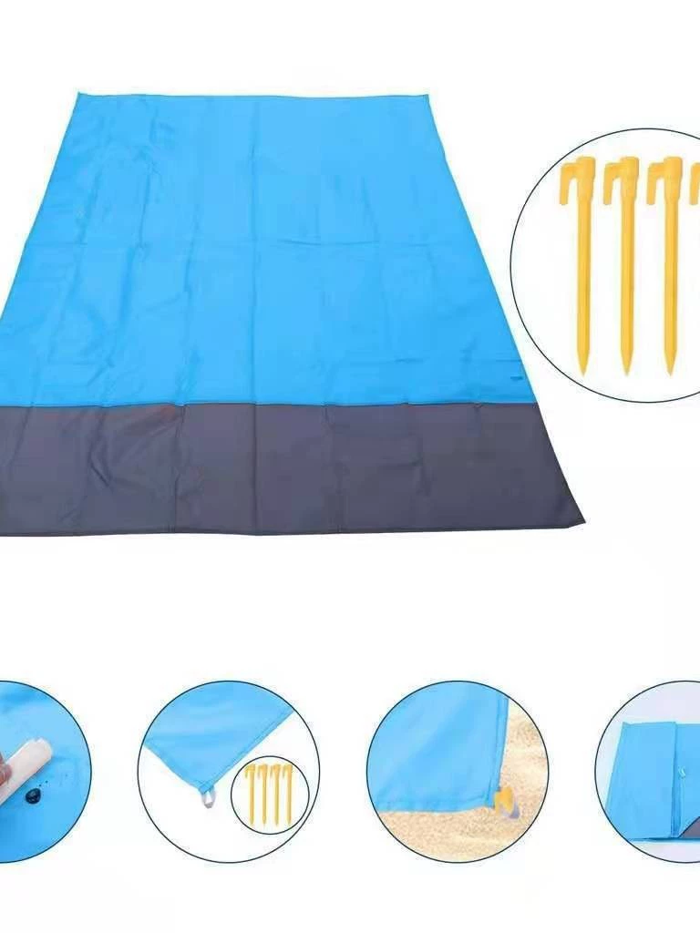 Travel folding handheld beach tent for camping, carpet