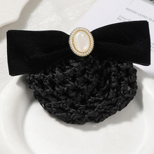 头花女职业护士发网空姐盘发网兜银行美容师酒店前台工作头饰发饰