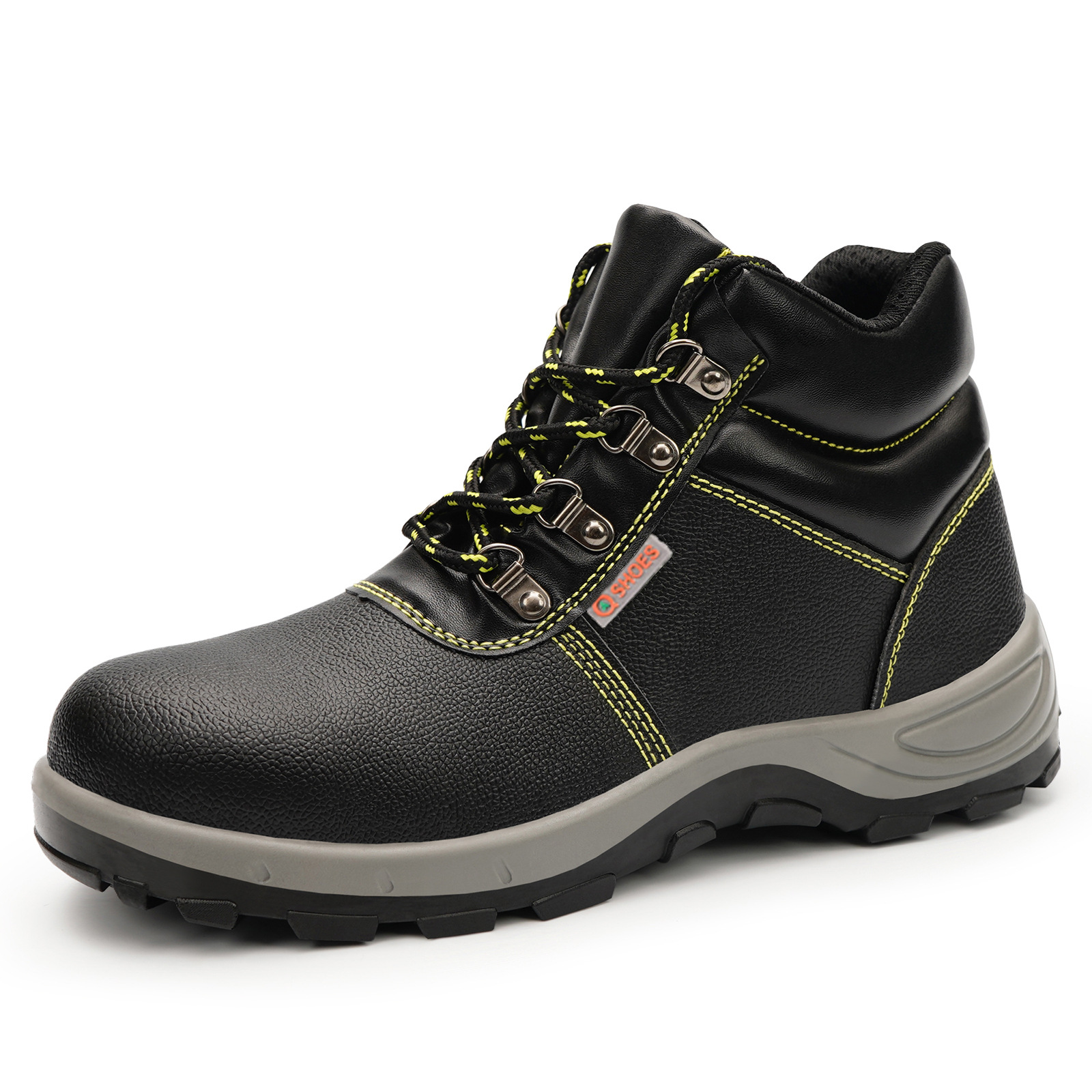 Nuevos zapatos de protección laboral de alta temperatura anti-golpe anti-perforación de cabeza de acero anti-desgaste zapatos de trabajo de cuero de vaca