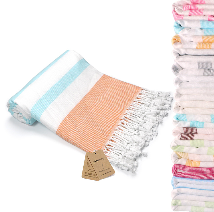 Chal de algodón adulto toalla de baño toalla de playa turca absorbente de algodón toalla de baño de natación toalla en stock al por mayor