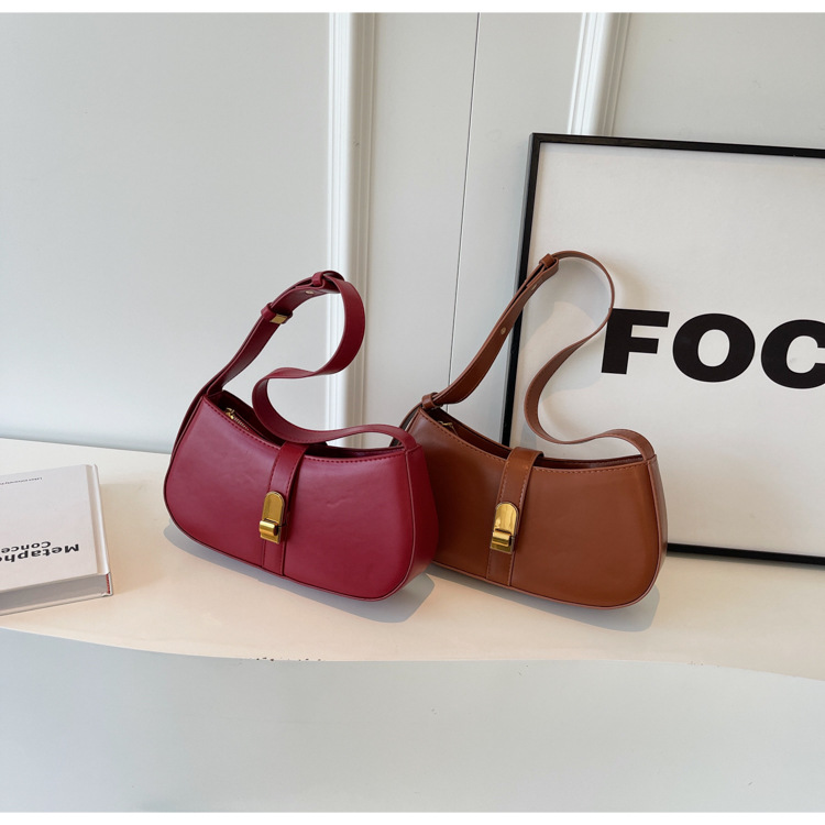 Borsa sotto le ascelle strutturata moda urbana semplice 2023 Borsa a tracolla borsa a tracolla da donna versatile autunno nuovo temperamento_voghion.com