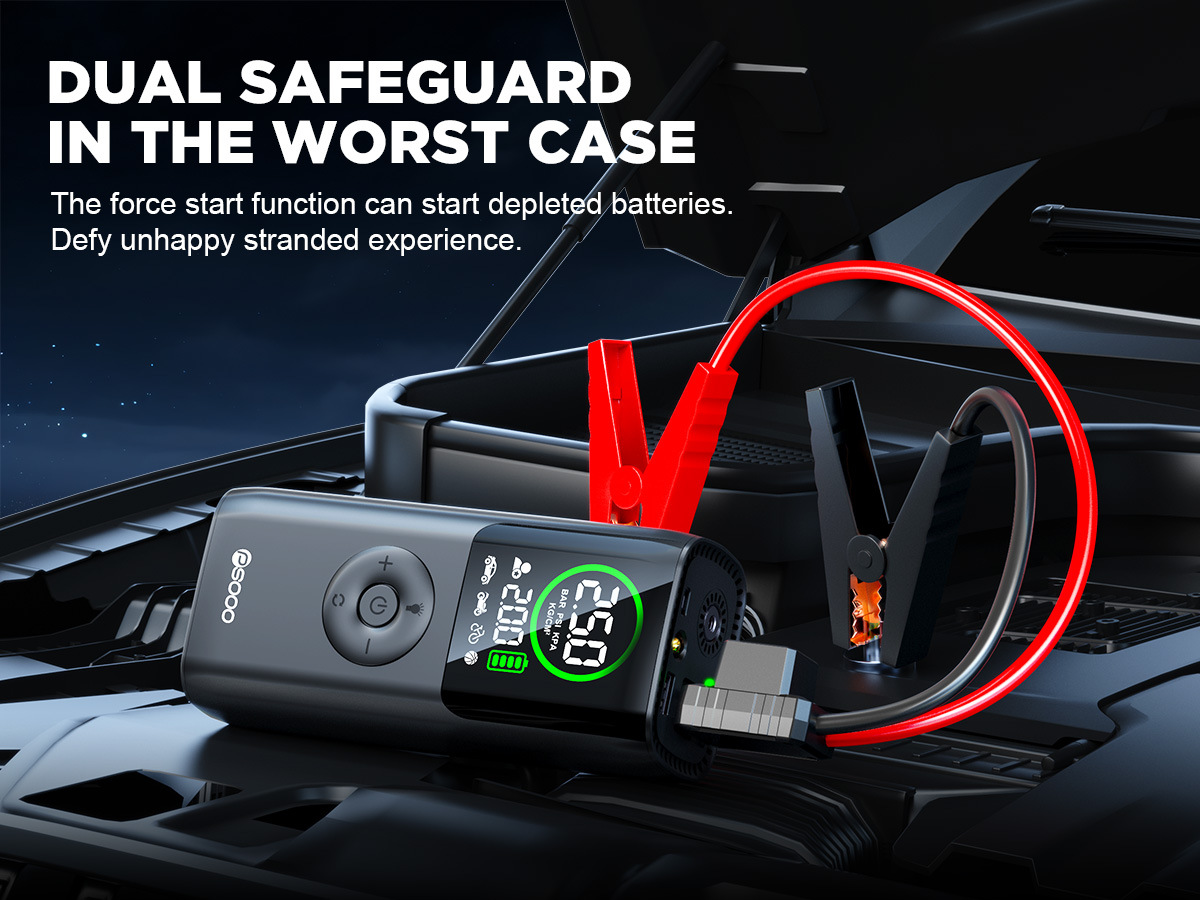 Amazon Car Emergency Jump Starter and Air Compressor All-in-One Device for Vehicle Emergency Multi-Function Power Bank and Air Pump