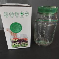 Salad Pod,Vertical Layering Salad Pod Built塑料沙拉收纳罐