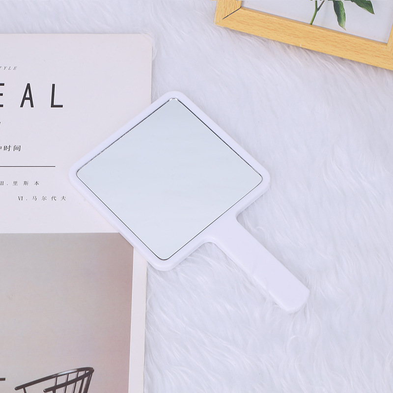 Espejo acrílico personalizable para regalo, espejo pequeño cuadrado de mano para maquillaje, espejo portátil de escritorio para mujer, espejo de tocador de alta definición image 17