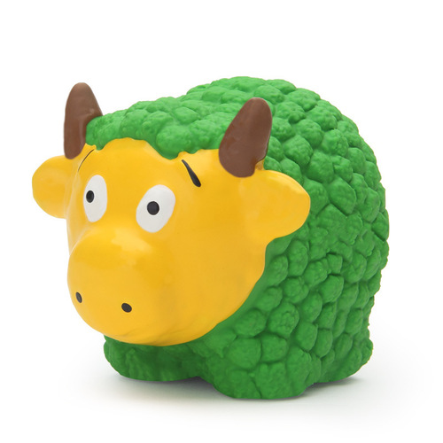 Pet toy latex vocal gray and white sheep hamburger bread stick interactive boredom play throwing dog teething toy