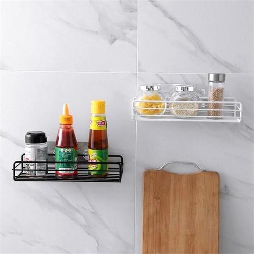 Bathroom storage rack without punching, bathroom storage rack, iron multi-functional wall strip rack, kitchen toiletries