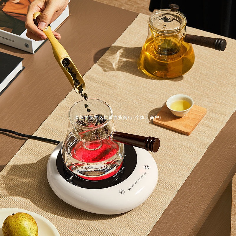 Intelligent Small Electric Ceramic Stove for Tea Making, Household Mini Induction Cooker, Fully Automatic Tea Making Device, Water Boiling Teapot, Tea Stove