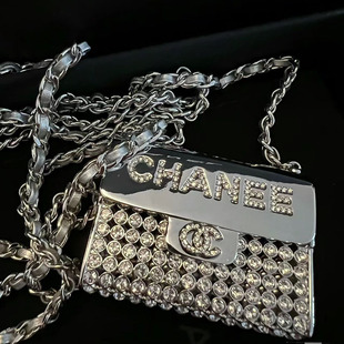 2024 New Style Small Fragrant Style Full Diamond Metal Crossbody Small Bag Popular Same Style Fashion Versatile One-shoulder Cross-body Bag for Women