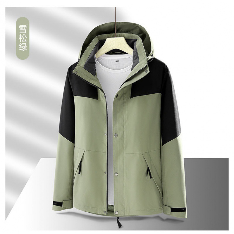 Tienda en línea primavera y otoño caliente a prueba de viento impermeable al aire libre chaqueta de montaña para hombres y mujeres un solo traje de asalto 9188