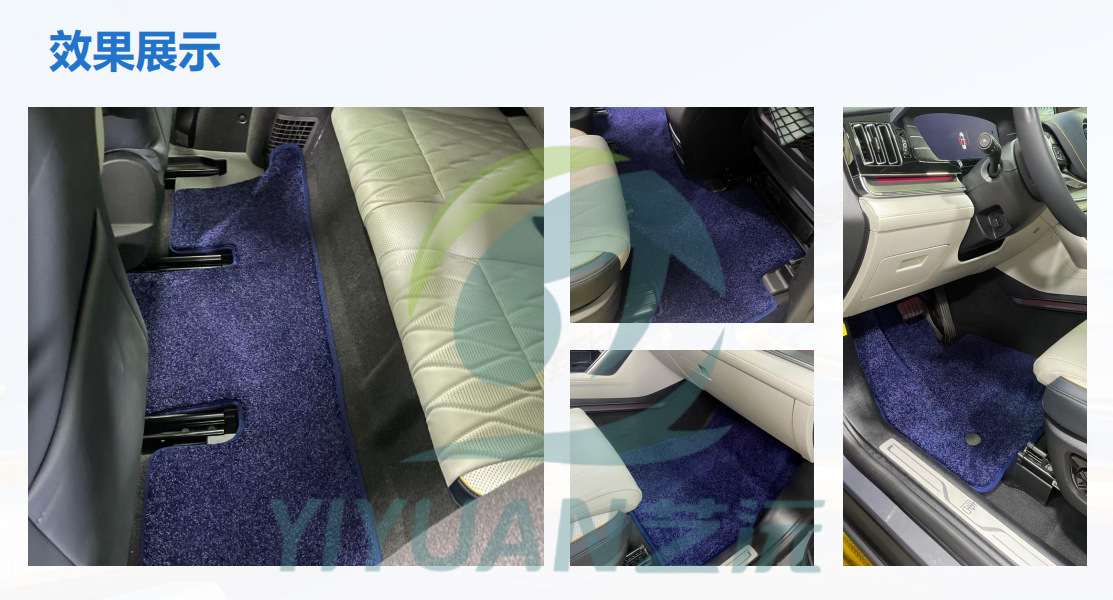 Factory direct sales of car-specific floor mats, thickened and reinforced with curved yarn carpet style, with positioning clips