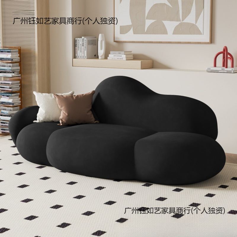 网红沙发年客厅小户型出租屋云朵沙发美甲店小沙发服装店休息区|undefined