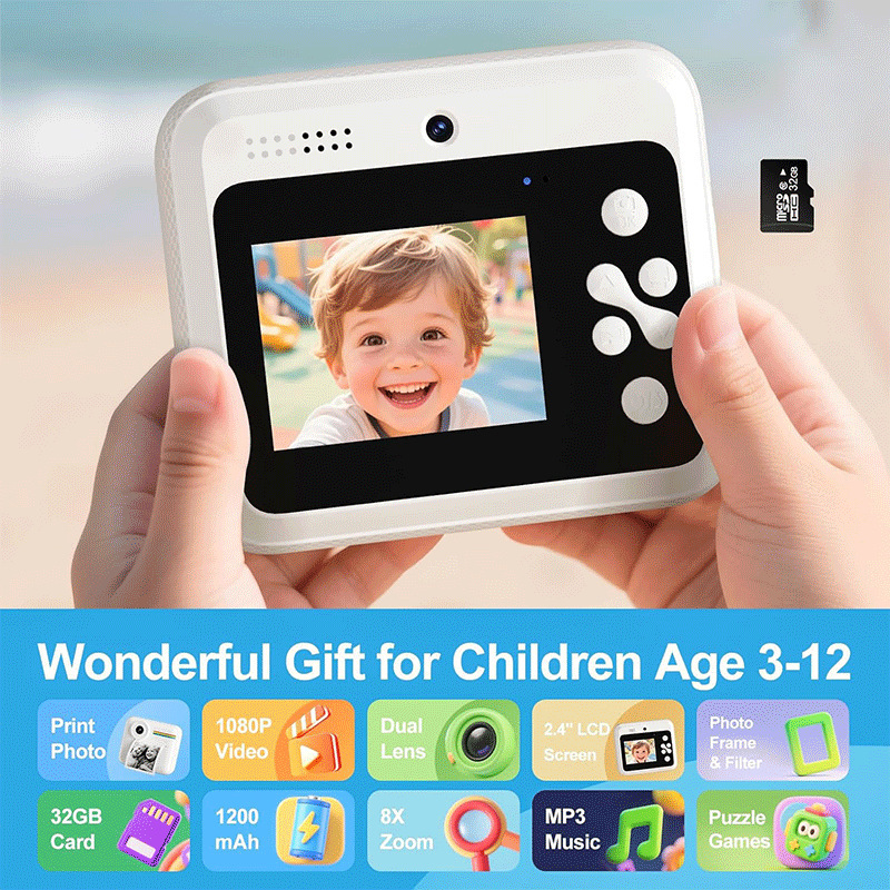 Cross-Border Instant Camera for Printing Color Photos, Children's Portable Mini Camera Toy Cross-Border Instant Camera for Printing Color Photos, Children's Portable Mini Camera Toy