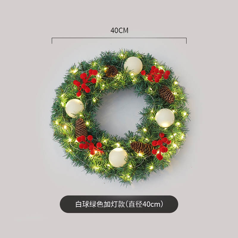 Amazon popular guirnalda de Navidad ratán 40/50/60cm decoración de Navidad Garland decoración escena diseño