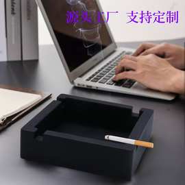 跨境爆款DIY硅胶烟灰缸ins高级感家用烟灰缸logo正方形烟灰缸酒店
