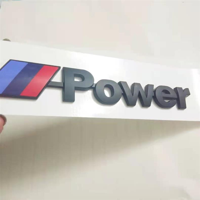 Suitable for BMW Mpower tail emblems, new 3 Series, 5 Series, 7 Series, X1, X3, X4, X5, and X6 models; used for modifying and adding M emblems to cars