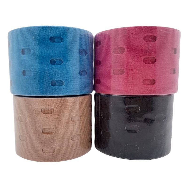 Manufacturer recommend perforated muscle stickers fitness exercise breathable muscle stickers physiotherapy exercise elastic bandage muscle internal effect stickers