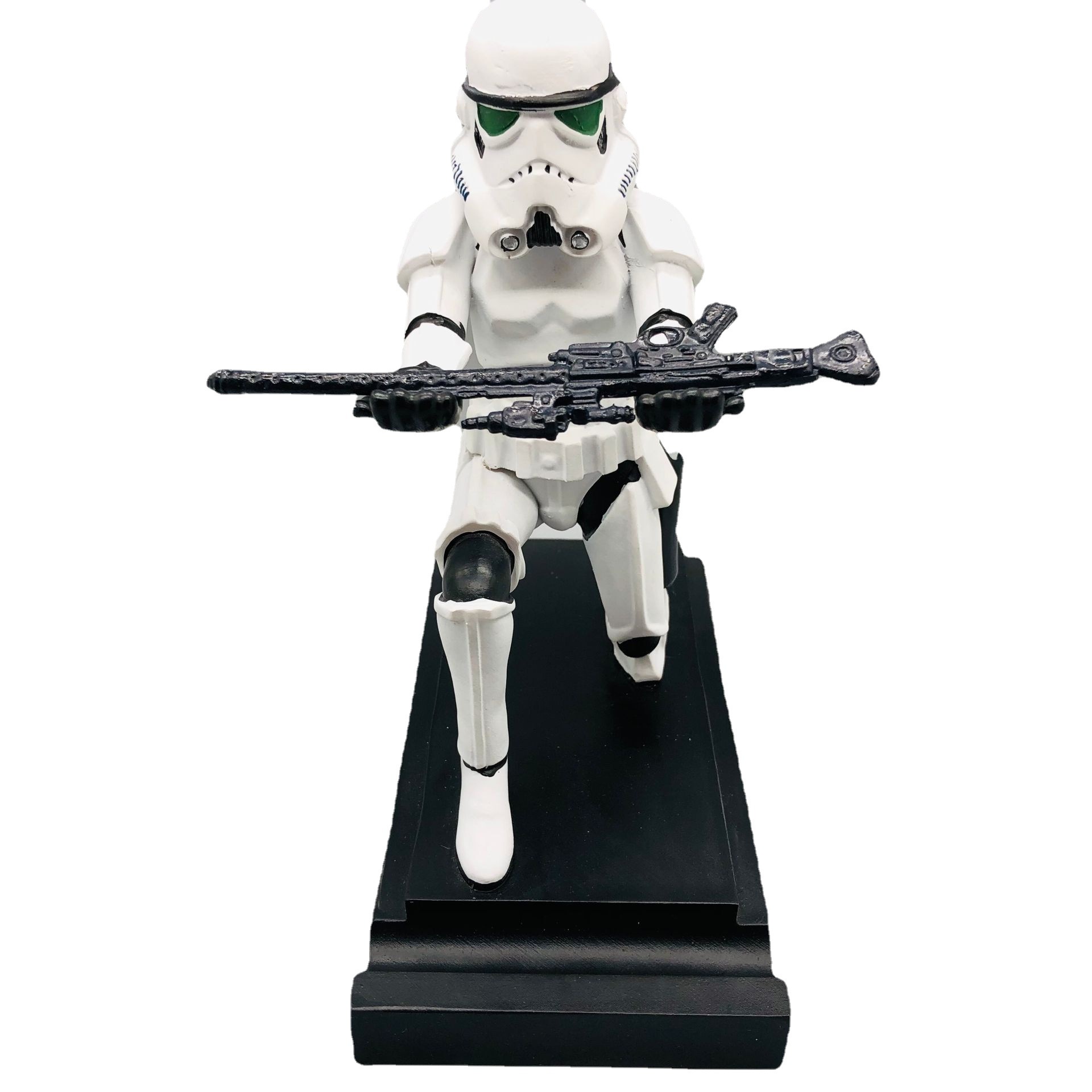 Guerrero negro maestro modelado titular del teléfono móvil Guerrero blanco titular del teléfono móvil de Star Wars titular de la pluma de la decoración