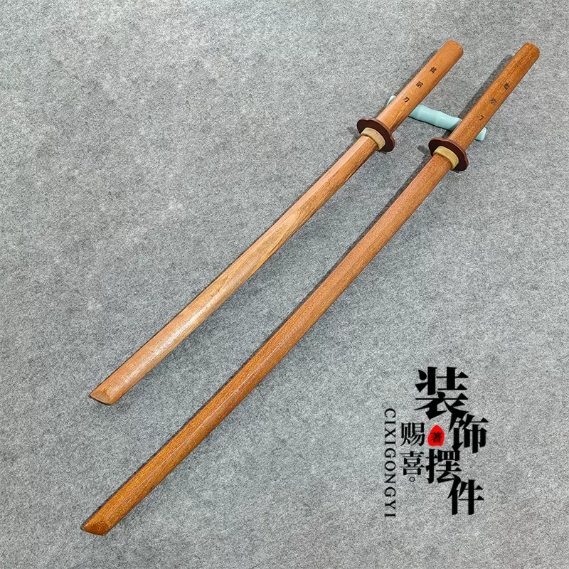 批发木刀唐横刀木质古风剑道拔刀剑武士刀剑道表演儿童玩具刀剑