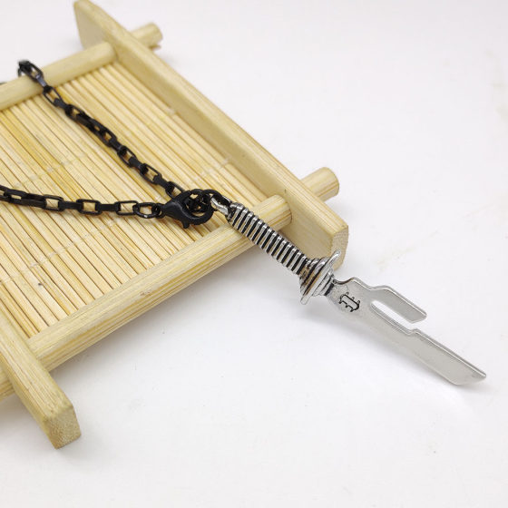 Cursing back to battle necklace Huaiyu folding Yufu black zerwanli lock necklace bracelet pendant necklace cos jewelry