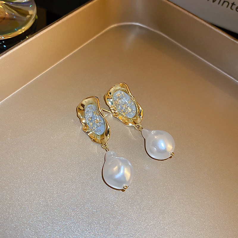 1 Pair Casual Elegant Lady Geometric Bow Knot Inlay Imitation Pearl Zircon Drop Earrings display picture 22