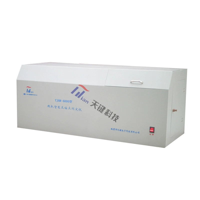 Производитель Tiankey, керосиновая проверка TJHW-6000, микрокомпьютер, интеллектуальный автоматический измеритель точки плавления серого цвета, силиконовая углеродистая трубка, нагрев