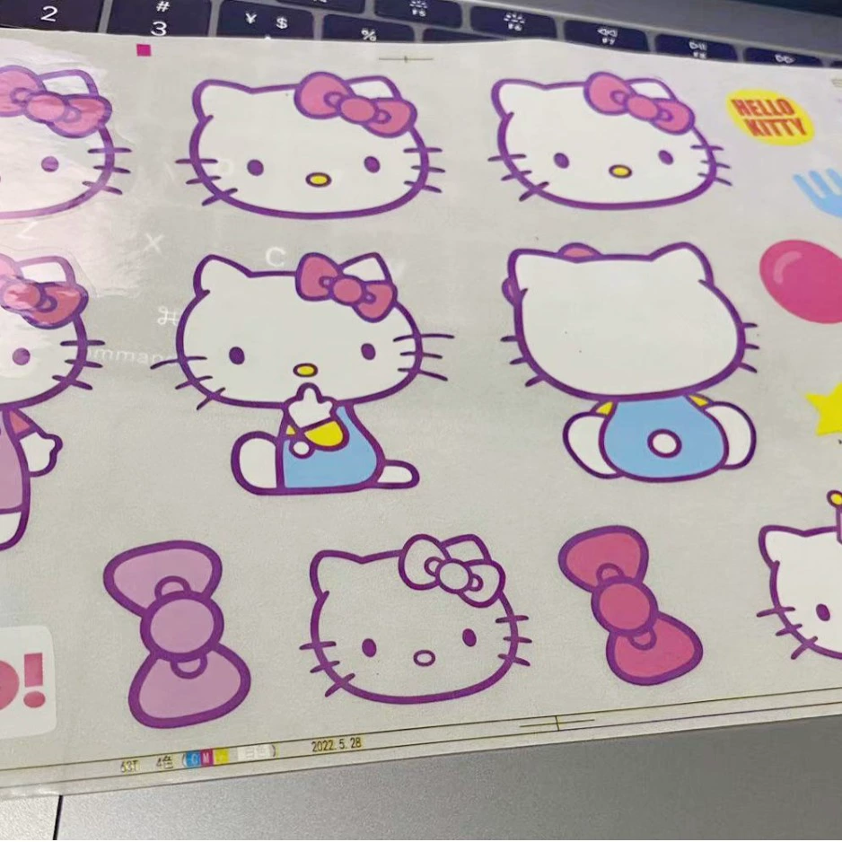 Супермилые японские высококачественные наклейки с рисунком кота КТ, 19 штук, водонепроницаемые, для планеров и бутылок с водой