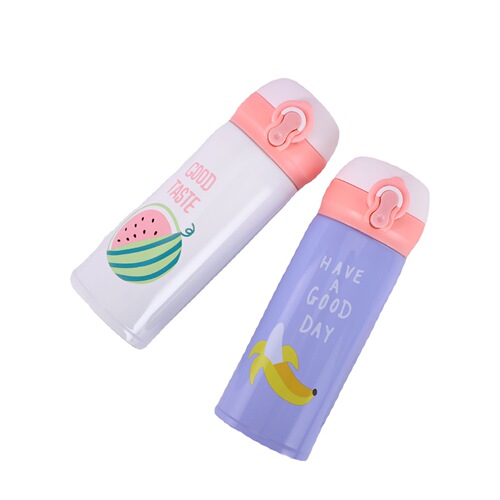 Stainless steel bouncing thermos cup student portable creative cartoon fruit gift water cup wholesale bouncing cup logo