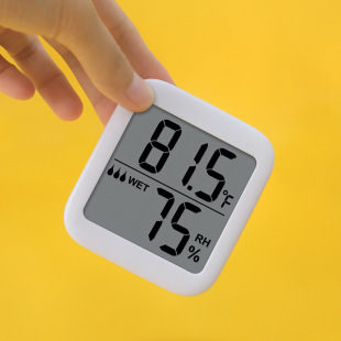 Temperature and humidity meter indoor household baking electronic thermometer children's room dry and wet high-precision digital display wall-mounted room temperature meter