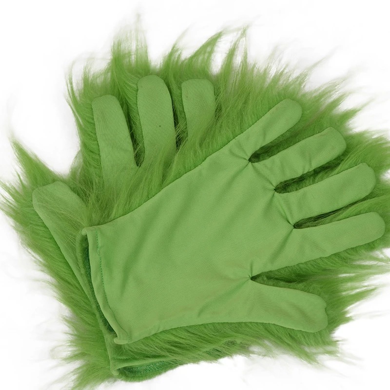 绿毛怪グリンチThe Grinchクリスマスマスク毛手袋コスプレ祭りアイテムグッズグッズ|undefined