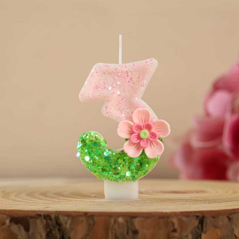 クロスボーダー Amazon Xiyin ホットセールアイテムクリエイティブフラワーデジタル誕生日キャンドル DIY 1 歳のケーキパーティーの装飾|undefined
