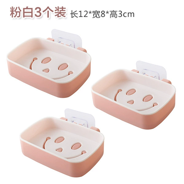3 pink white