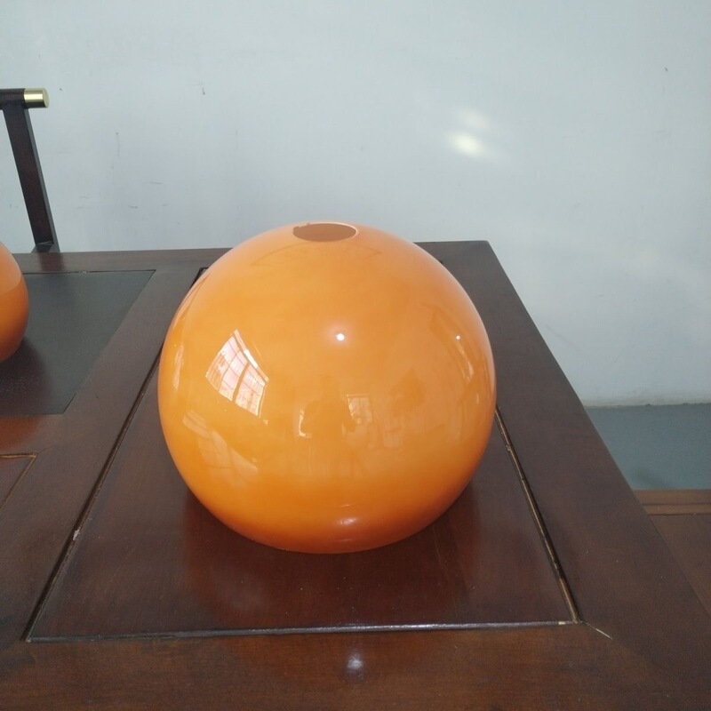 Acrylic Sunset Lampshade Sunset Yellow Plastic Lampshade Sunset Gradient Yellow Floor Lamp Outer Cover Grapefruit Lampshade Shell