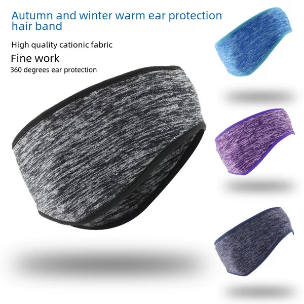 Winter Amazon Explosions Fleece Ear Protection Headband Sports Running and Riding Warm Cold Protection Headband Headband Headband