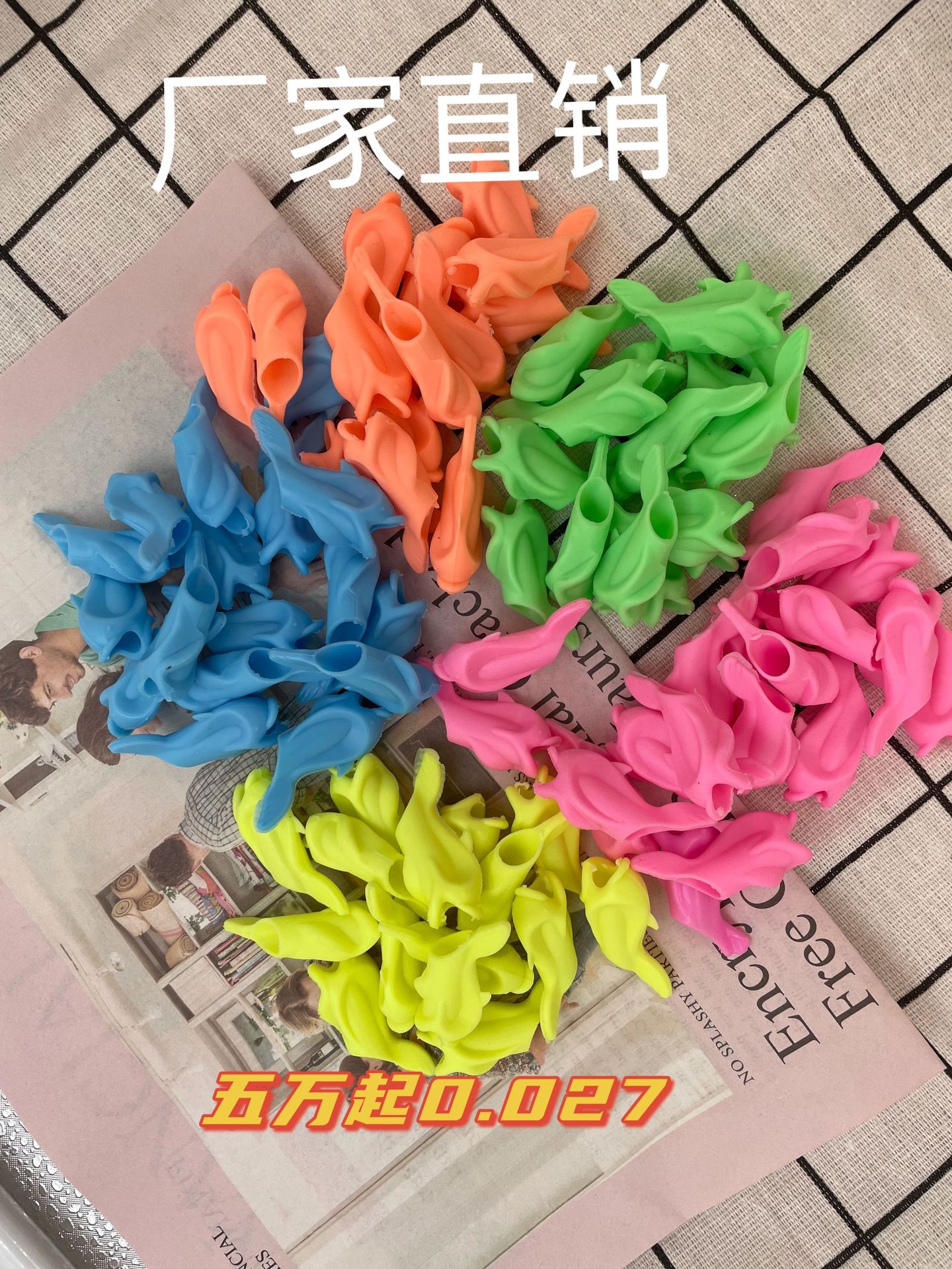 Silicone Fish Pencil Grip Eco-friendly Children Student Pencil Writing Grip Corrector Factory Wholesale