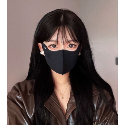 Water-soluble Hyaluronic Acid Fleece Warm Mask for Autumn and Winter, Eye Corner Protecting, Windproof, Sun Protection, UV Protection, High Fashion for Women